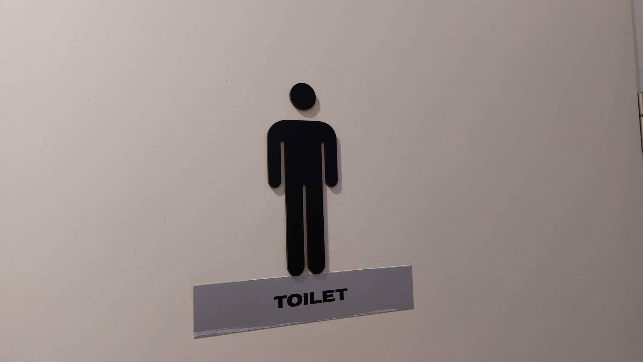 mannetje toilet freesletter